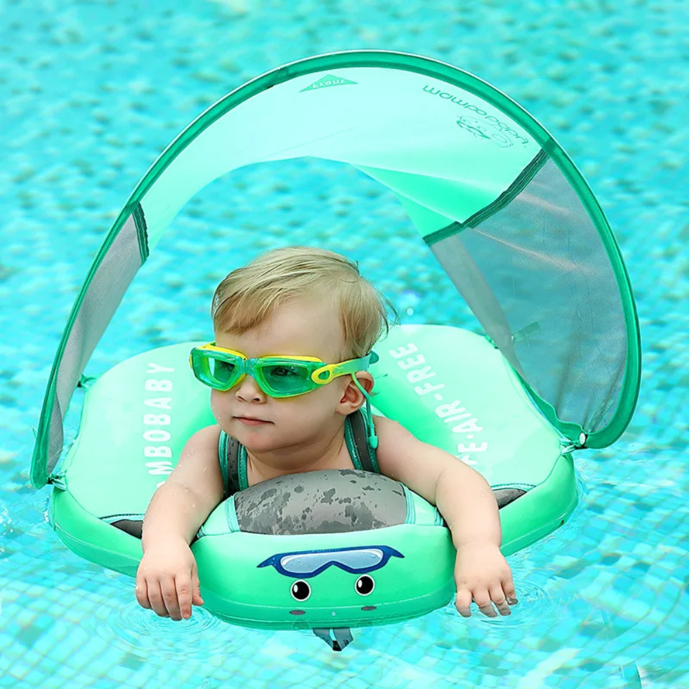 AquaBuddy Deluxe Baby Swim Float™ with Sun Canopy