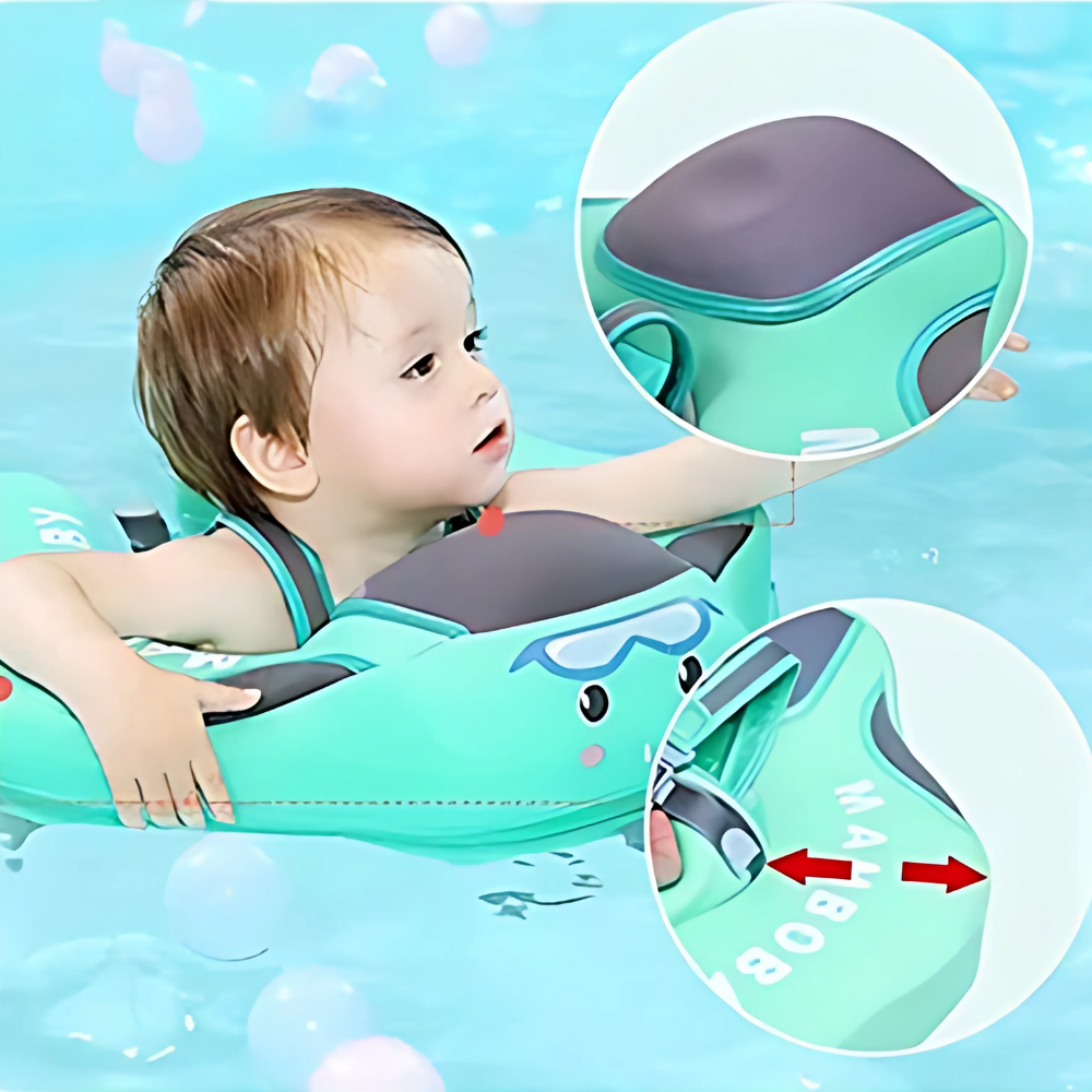 AquaBuddy Deluxe Baby Swim Float™ with Sun Canopy
