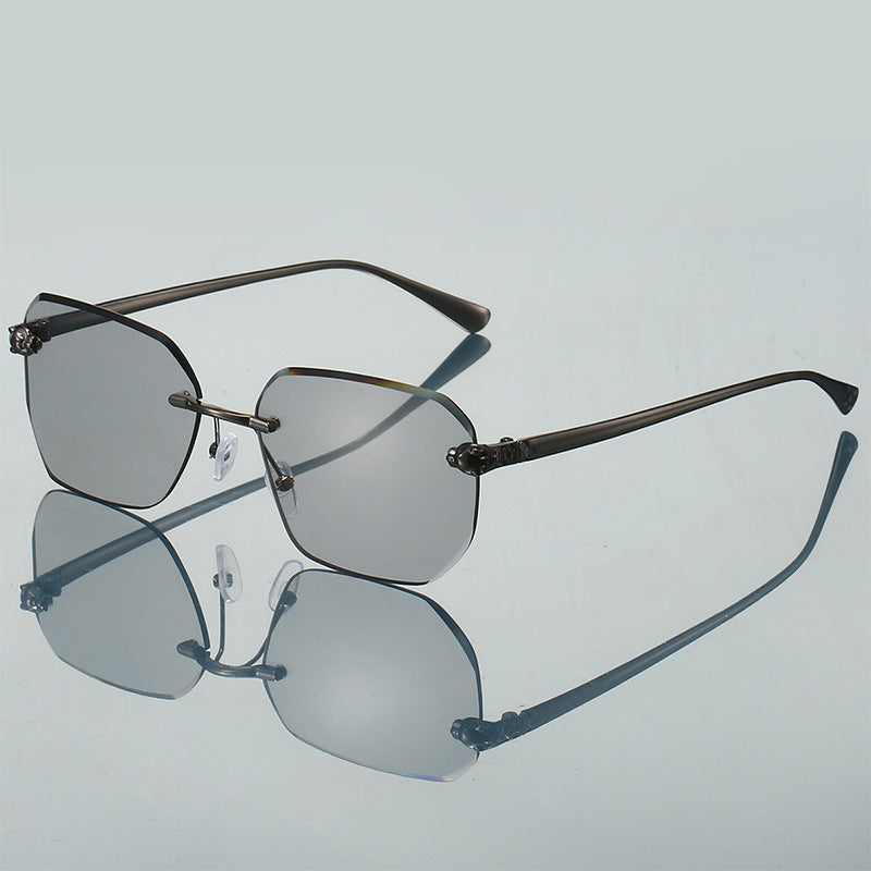 LeopardLux Charm™ - Frameless Sunglasses