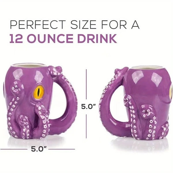 Let’s Get Kraken™ – Funny 3D Octopus Mug & Coaster Gift Set