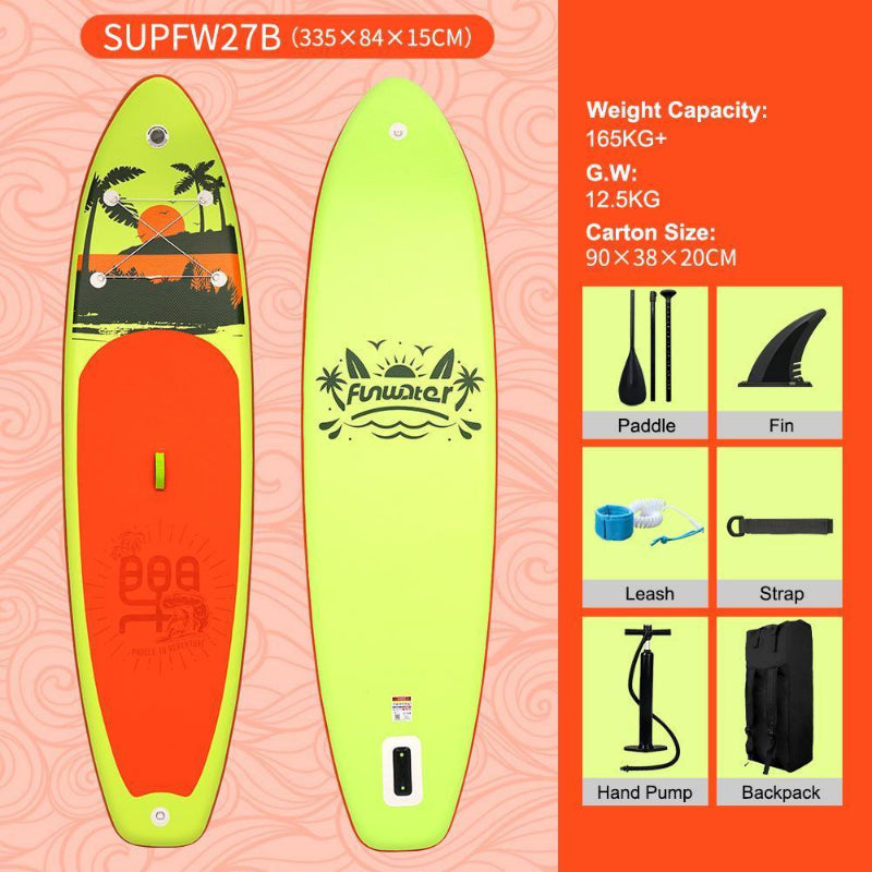 AquaGlide™ - Inflatable Stand Up Paddle Board Kit