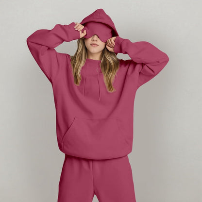 DreamSnug™ – Oversized Hoodie Set with Matching Eye Mask