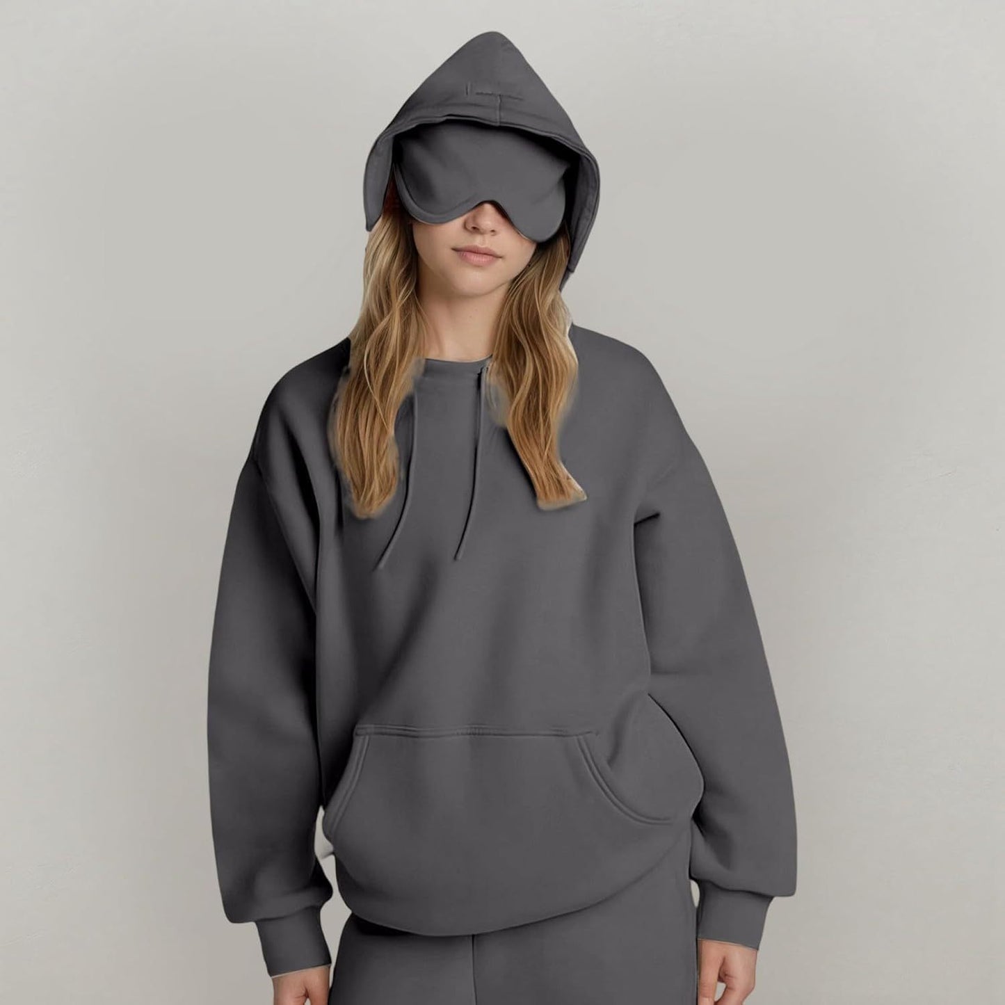 DreamSnug™ – Oversized Hoodie Set with Matching Eye Mask