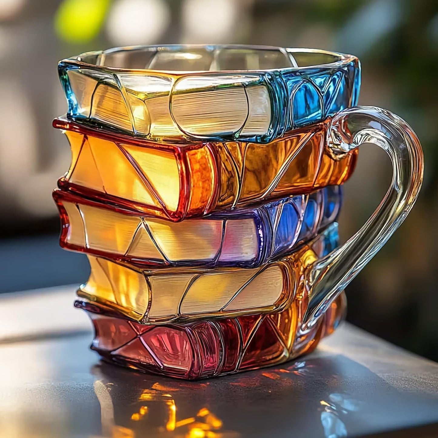 ChapterMug™ – Creative Coffee Cup with Stacked Books & Gnome Detail
