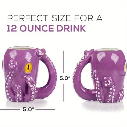 Let’s Get Kraken™ – Funny 3D Octopus Mug & Coaster Gift Set