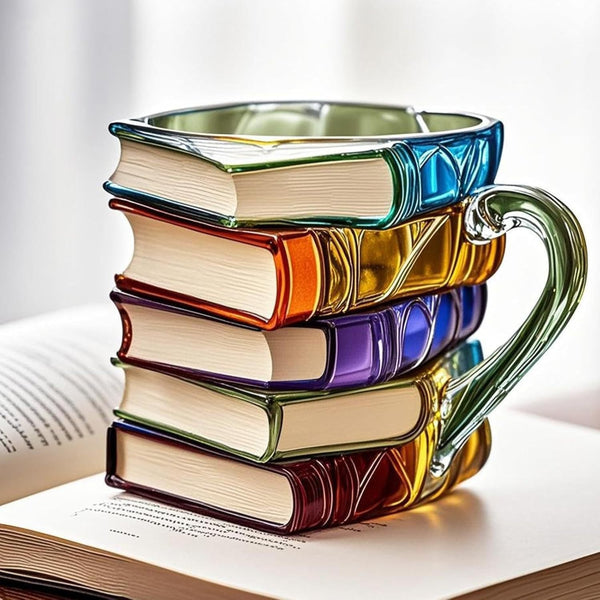 Stacked Books Coffee Mug